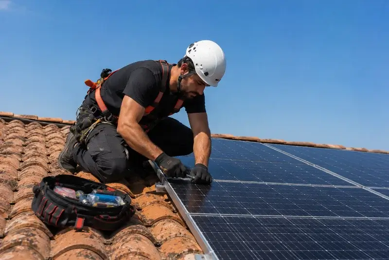 Maintenance et monitoring de panneaux solaires à Injoux-Génissiat